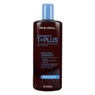 🧴 true+real therapeutic tar gel anti-dandruff shampoo - 0.5% coal tar, 16 fluid ounce logo