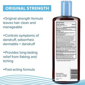 img 1 attached to 🧴 True+Real Therapeutic Tar Gel Anti-Dandruff Shampoo - 0.5% Coal Tar, 16 Fluid Ounce