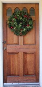 img 1 attached to 🎄 Winter Wreath by The Wreath Depot - Aurora Collection, 22 Inches, Full Christmas Designer Wreath to Elevate Front Door Decor, Complete with White Gift Box