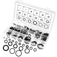 🔧 225pcs nbr rubber o ring assortment kits - 18 sizes sealing gasket washers for professional plumbing, automotive repair, air or gas connections логотип