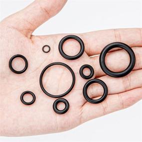 img 2 attached to 🔧 225PCS NBR Rubber O Ring Assortment Kits - 18 Sizes Sealing Gasket Washers for Professional Plumbing, Automotive Repair, Air or Gas Connections