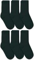 seo-optimized: pack of 6 jefferies socks little boys' school uniform crew sock logo