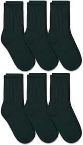 img 4 attached to SEO-Optimized: Pack of 6 Jefferies Socks Little Boys' School Uniform Crew Sock