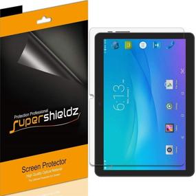 img 2 attached to 📱 Supershieldz 10.1 inch Tablet and Onn Tablet Pro 10.1 inch Screen Protector (Pack of 3) - High Definition PET Clear Shield