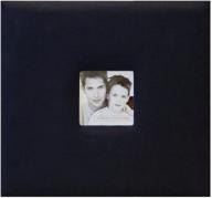 📸 mcs mbi fashion fabric scrapbook album: stylish black design, 9.6x8.5 inch size with 8x8 inch pages & photo opening (802810) logo