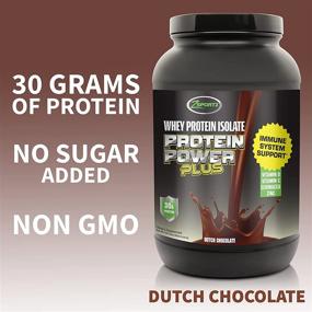 img 3 attached to 🍫 Zsportz Protein Power Plus: Sugar-Free Chocolate Whey Protein Powder with Immune Support, 30g Protein