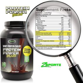 img 2 attached to 🍫 Zsportz Protein Power Plus: Sugar-Free Chocolate Whey Protein Powder with Immune Support, 30g Protein