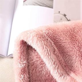 img 1 attached to 🐋 Plush Fleece Throw Blanket(50x70 Inch) Whale Flotilla: Soft, Long Hair, Cozy & Lightweight Pink Blanket for Bed, Couch, Sofa – 300GSM