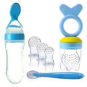 img 4 attached to Pacifier Pacifiers Nibbler Hygienic Newborn Feeding for Solid Feeding