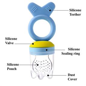 img 2 attached to Pacifier Pacifiers Nibbler Hygienic Newborn Feeding for Solid Feeding