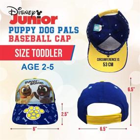 img 1 attached to 🧢 Disney Junior Toddler Boys Puppy Dog Pals Baseball Cap - Age 2-4: Adorable Headwear for Little Pups!