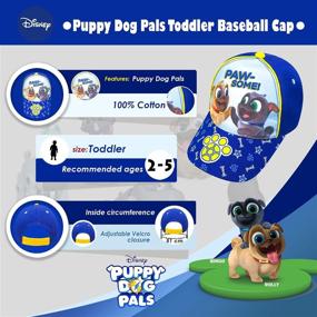 img 3 attached to 🧢 Disney Junior Toddler Boys Puppy Dog Pals Baseball Cap - Age 2-4: Adorable Headwear for Little Pups!