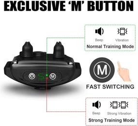 img 2 attached to 🐾 Rechargeable Bark Collar for Dogs - Humane, No Shock Training Collar with Adjustable Sensitivity, Beep Vibration - No Remote Required - Suitable for Small, Medium, Large Dog Breeds