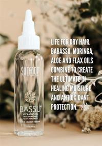 img 3 attached to 🌿 Surface Hair Bassu Hydrating Oil: Flax Seed and Aloe Vera Hair Oil, Moisturize, Hydrate and Repair Damaged Hair, Color-Safe, 2 Fl Oz