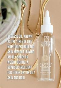 img 2 attached to 🌿 Surface Hair Bassu Hydrating Oil: Flax Seed and Aloe Vera Hair Oil, Moisturize, Hydrate and Repair Damaged Hair, Color-Safe, 2 Fl Oz