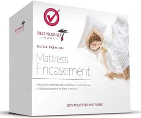 img 4 attached to 🛏️ Red Nomad Queen Size Zippered Mattress Encasement: Premium 6-Sided Bed Cover & Protector