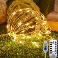 🎄 long 72ft led fairy christmas lights with 220 leds, 8 modes & remote control – usb powered copper wire string lights for outdoor decorations, christmas tree, wedding, thanksgiving, party, home & bedroom logo