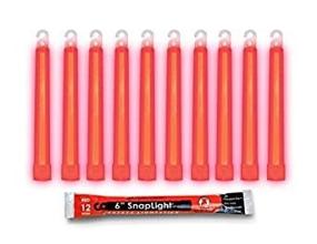 img 2 attached to 🔴 Experience the Brilliant Glow with Cyalume SnapLight Red Light Sticks