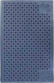 img 2 attached to 🐾 Enhance Hygiene with Petlinks Purr-fect Paws Cat Litter Mat: Medium Size in Blue