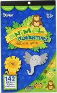 🐾 dive into fun with the darice 106-3714 sticker book: 142 animal adventure themed stickers! logo