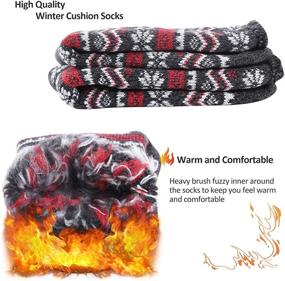 img 2 attached to Cozy up to Winter with Sunew Unisex Warm Thermal Socks: Insulated, Heated, and Heavily Cushioned!