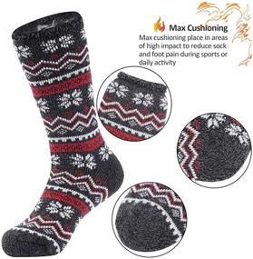 img 1 attached to Cozy up to Winter with Sunew Unisex Warm Thermal Socks: Insulated, Heated, and Heavily Cushioned!