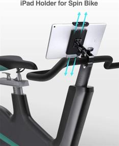 img 2 attached to 🏋️ Elitehood Heavy Duty Aluminum Tablet Holder: Versatile Spin Bike, Gym Treadmill & Exercise Mount for iPad Pro 11/iPad Air/Mini, 4.7-12.9’’ Tablet & Phone: Indoor Stationary Bicycle Tablet Stand & Clamp