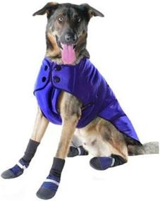 img 1 attached to Stay Warm in Style with Muttluks 3-Layer Belted Winter Dog Coat, Size 8, Blue