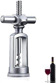 img 4 attached to Wine Opener Corkscrew: Professional Waiters Tool for Uncorking Wine Bottles, Sturdy Stainless Steel (Handheld) Vintage Style, Preferred by Sommeliers, Bartenders, and Waiters Globally