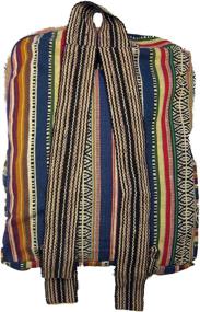 img 3 attached to 🎒 Authentic Ethnic Fabric Backpack Collections
