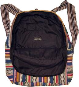 img 1 attached to 🎒 Authentic Ethnic Fabric Backpack Collections