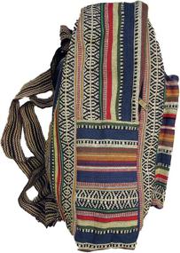 img 2 attached to 🎒 Authentic Ethnic Fabric Backpack Collections