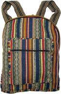 🎒 authentic ethnic fabric backpack collections logo