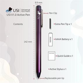 img 2 attached to 🖋️ Highly-Compatible iPlume USI Stylus: Perfect for Chromebook Lenovo Flex 5 13'', Duet, HP Chromebook x360 14c/12b, ASUS Chromebook C436, and Samsung Galaxy Chromebook 2