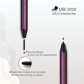 img 1 attached to 🖋️ Highly-Compatible iPlume USI Stylus: Perfect for Chromebook Lenovo Flex 5 13'', Duet, HP Chromebook x360 14c/12b, ASUS Chromebook C436, and Samsung Galaxy Chromebook 2
