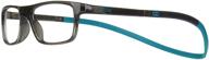 👓 slastik magnetic readers gonk, grey/blue +1.50: convenient magnetic eyeglasses for optimal vision correction logo