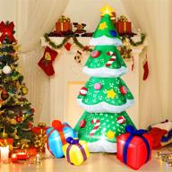 giant 7ft inflatable christmas tree with led lights - camuland indoor and outdoor xmas decorations logo