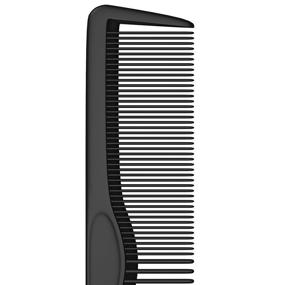 img 1 attached to 🔥 Professional 5 Inch Carbon Fiber Hair Comb Set – Anti-Static, Heat Resistant Travel Combs for Men’s Beard and Styling – Fine and Wide Tooth Pocket Combs (2 Pack)