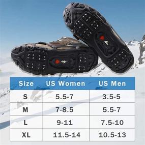 img 3 attached to 👞 Ultimate Winter Traction: Walk Traction Ice Snow Cleats for Shoes Boots - Effective Non-Slip Crampons, Grippers & Spikes for Walking and Hiking on Snow and Ice for Men and Women