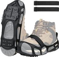 👞 ultimate winter traction: walk traction ice snow cleats for shoes boots - effective non-slip crampons, grippers & spikes for walking and hiking on snow and ice for men and women logo