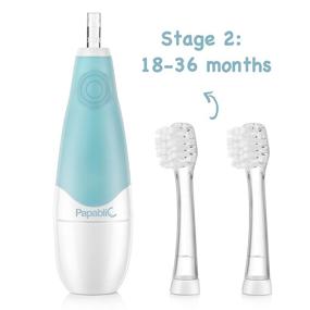 img 2 attached to 👶 Papablic BabyHandy Sonic Electric Replacement Brush Heads (18-36 Months), Pack of 2