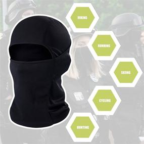 img 2 attached to 🧣 Adjustable Windproof UV Protection Balaclava Face Mask Hood