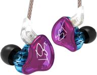 kz zst pro 1ba 1dd in-ear наушники: четкий hifi мониторные наушники для музыки, игр и спорта. логотип