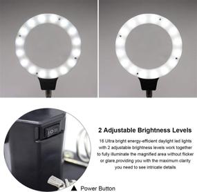 img 1 attached to 🔬 Rechargeable Alligator Soldering Magnifier - High-Performance Magnifying Tool