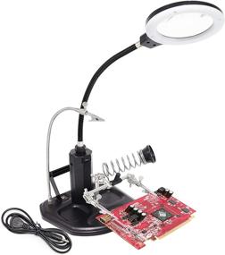 img 4 attached to 🔬 Rechargeable Alligator Soldering Magnifier - High-Performance Magnifying Tool