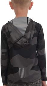 img 1 attached to Youth Hooded Outdoor Recreation Shirts - Boys' Athletic Tops with Sun Protection UPF 50+
