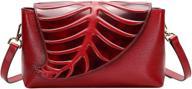 pijushi leaf clutch purse for women - designer crossbody bag and shoulder handbag for ladies logo