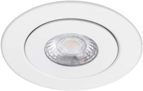 img 4 attached to WAC Lighting Регулируемый встроенный светодиодный светильник R4ERAR-W930-WT