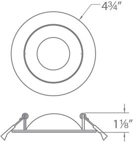 img 3 attached to WAC Lighting Регулируемый встроенный светодиодный светильник R4ERAR-W930-WT