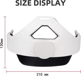 img 2 attached to 🔧 White Adjustable Head Trap for Oculus Quest 2 with Head Cushion - Enhanced Comfort and Pressure Reduction Replacement for Elite Strap